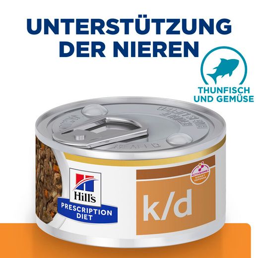 Hills Feline k/d Ragout mit Thunfisch Dosen für Katzen