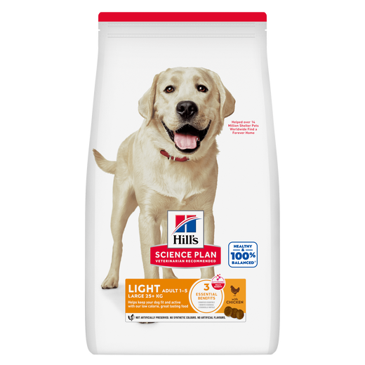 Hills Science Plan Canine Light Adult Large Breed mit Huhn Trockenfutter