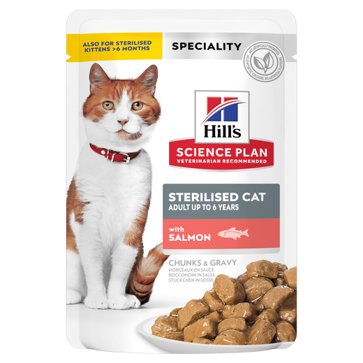 Hills Science Plan Feline Sterilised Cat Adult Lachs Frischebeutel