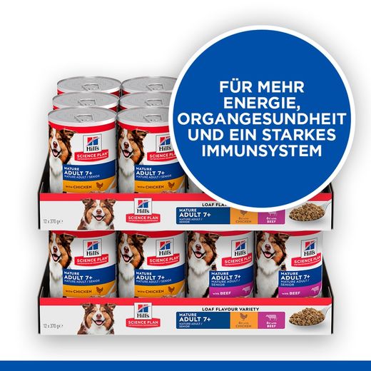 Hills Science Plan Mature Adult Dosenfutter mit Rind