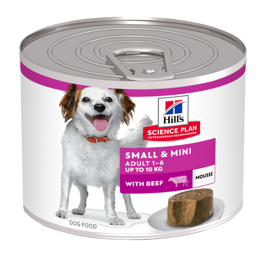 Hills Science Plan Small & Mini Adult Mousse für Hunde mit Rindfleisch Dosenfutter
