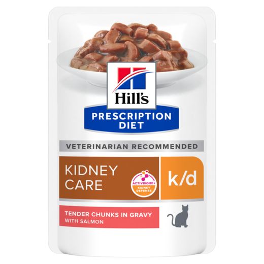 Hills Feline k/d Lachs Frischebeutel für Katzen