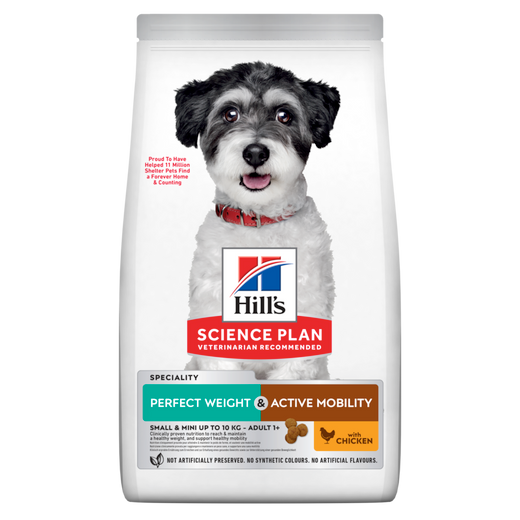 Hills Science Plan Perfect Weight + Active Mobility Small & Mini Adult Trockenfutter