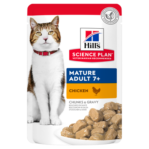 Hills Science Plan Feline Mature Adult 7+ Huhn Frischebeutel für Katzen
