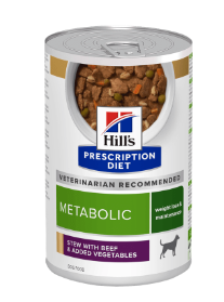 Hills Prescription Diet Canine Metabolic Ragout mit Rind in Dosen für Hunde Hills Prescription Diet Canine Metabolic Ragout mit Rind in Dosen für Hunde