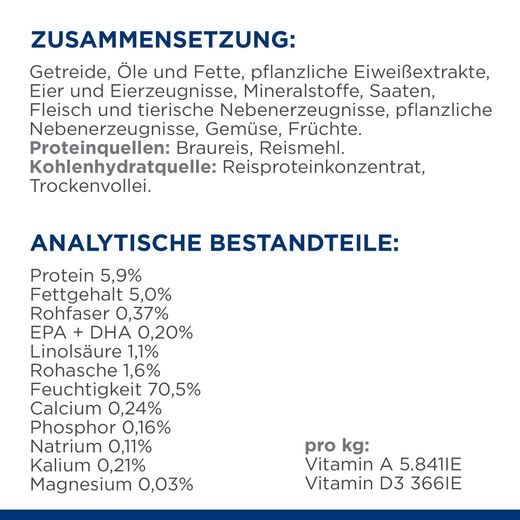 Hills Prescription Diet Derm Complete Tripack Dosen für Hunde