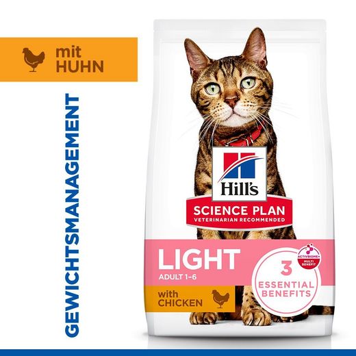 Hills Science Plan Feline Adult Light Huhn Trockenfutter für Katzen