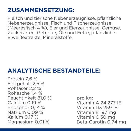 Hills Metabolic Frischebeutel Meeresfisch Katzenfutter