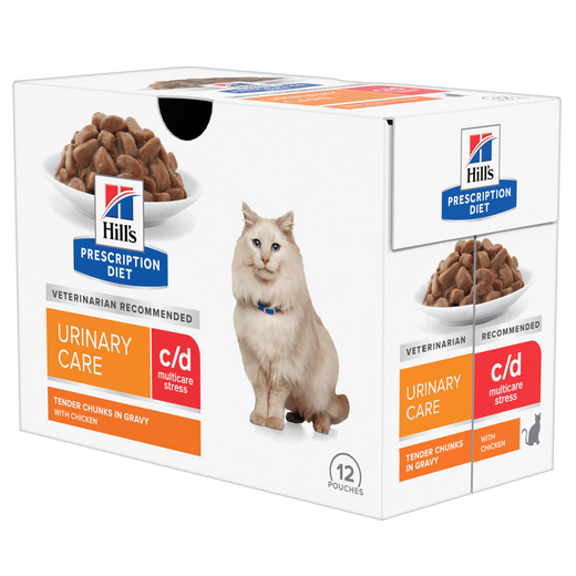 Hills Feline c/d Multicare Stress Huhn Frischebeutel für Katzen