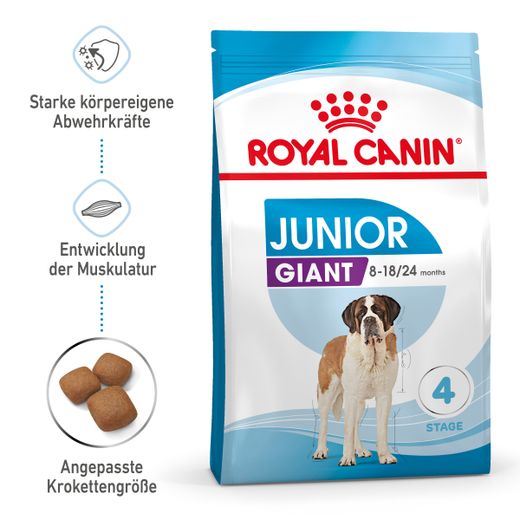 Royal Canin Giant Junior Welpentrockenfutter für sehr große Hunde
