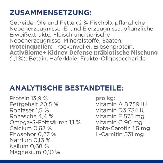 Hills k/d Trockenfutter für Hunde