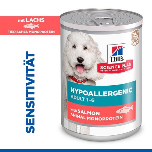 Hills Science Plan Hypoallergenic Dosenfutter mit Lachs für Hunde