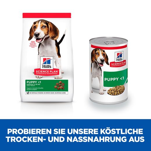 Hills Science Plan Puppy Dosenfutter mit Rind für Welpen