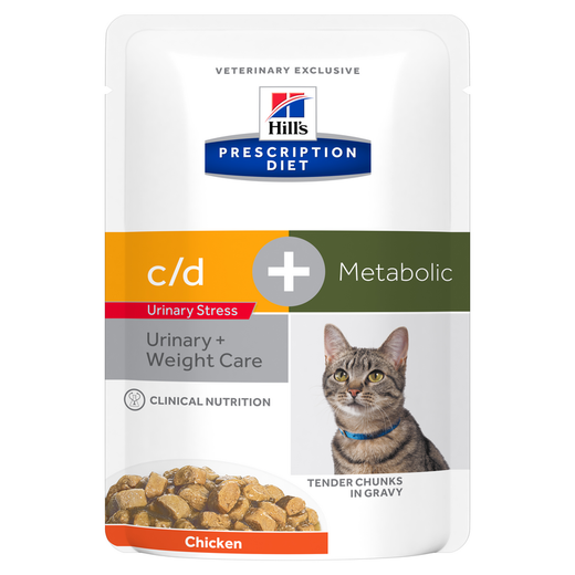 Hills Prescription Diet Feline c/d Multicare Urinary Stress + Metabolic Frischebeutel für Katzen
