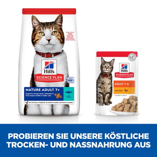 Hills Science Plan Feline Mature Adult 7+ Trockenfutter für Katzen
