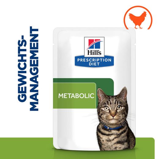 Hills Feline Metabolic Huhn Frischebeutel für Katzen