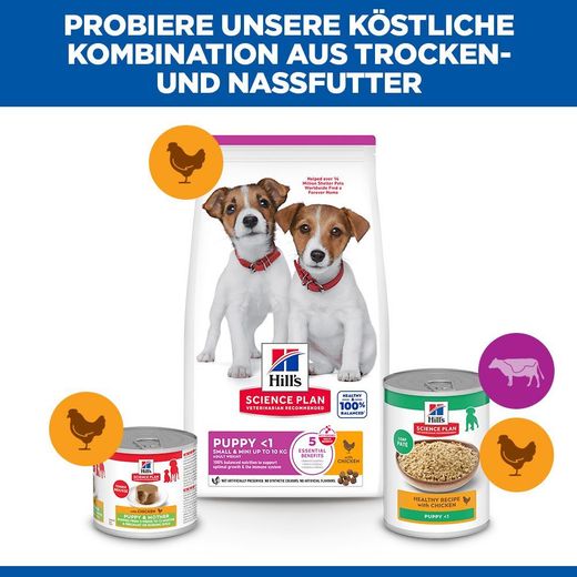 Hills Science Plan Puppy Small & Mini Welpen Trockenfutter mit Huhn