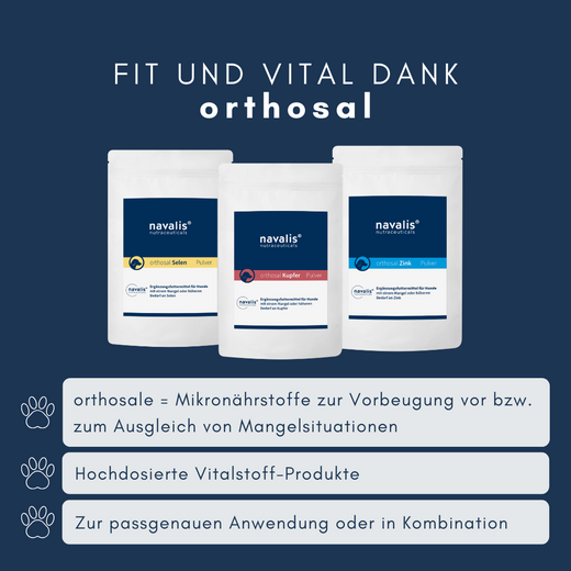 Navalis Orthosal Selen Dog für Hunde