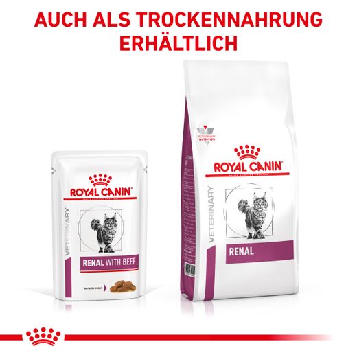 Royal Canin Renal Rind Feine Stückchen in Soße Frischebeutel für Katzen Royal Canin Renal Rind Feine Stückchen in Soße Frischebeutel für Katzen