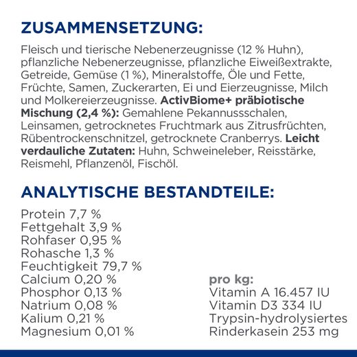 Hills Prescription Diet Gastrointestinal Biome Stress Dosenfutter für Katzen