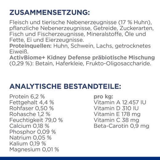 Hills Feline k/d Huhn Frischebeutel für Katzen