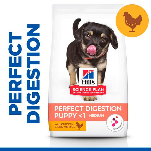 Hills Science Plan Canine Perfect Digestion Puppy Medium Trockenfutter