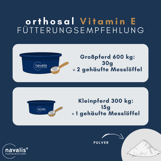 Navalis Orthosal Vitamin E Horse fürs Pferd Navalis Orthosal Vitamin E Horse fürs Pferd