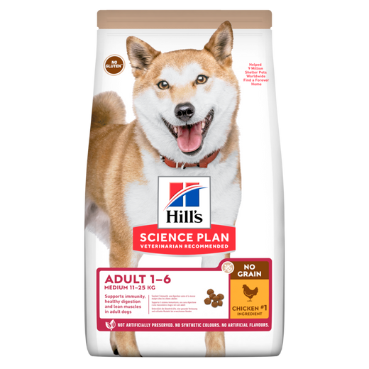 Hills Science Plan Canine Adult No Grain Medium Huhn Trockenfutter