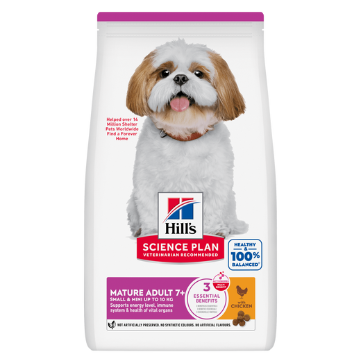 Hills Science Plan Mature Adult 7+ Small & Mini Trockenfutter für Hunde