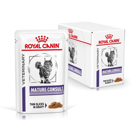 Royal Canin Mature Consult Feine Stückchen in Soße Frischebeutel für Katzen