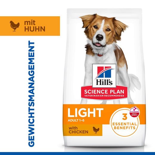 Hills Science Plan Canine Light Adult Medium mit Huhn Trockenfutter