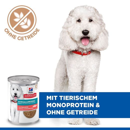 Hills Science Plan Hypoallergenic Dosenfutter mit Lachs für Hunde