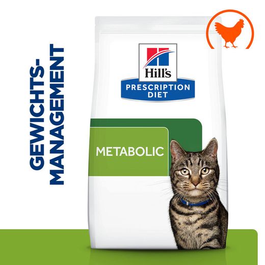 Hills Feline Metabolic Trockenfutter mit Huhn für Katzen