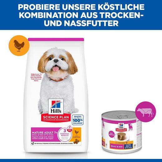 Hills Science Plan Mature Adult 7+ Small & Mini Trockenfutter für Hunde