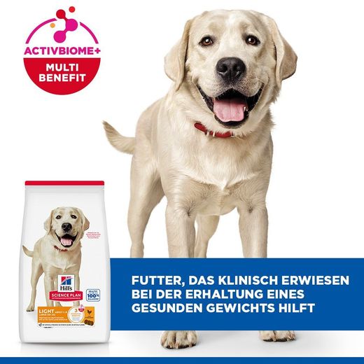Hills Science Plan Canine Light Adult Large Breed mit Huhn Trockenfutter
