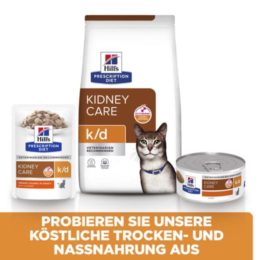 Hills Feline k/d Rind Frischebeutel für Katzen Hills Feline k/d Rind Frischebeutel für Katzen