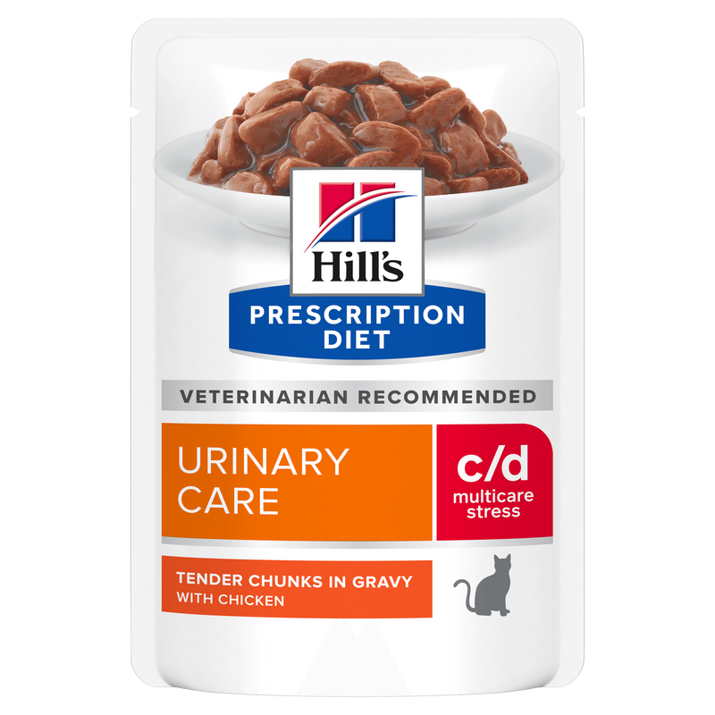 Hills Feline c/d Multicare Stress Huhn Frischebeutel für Katzen