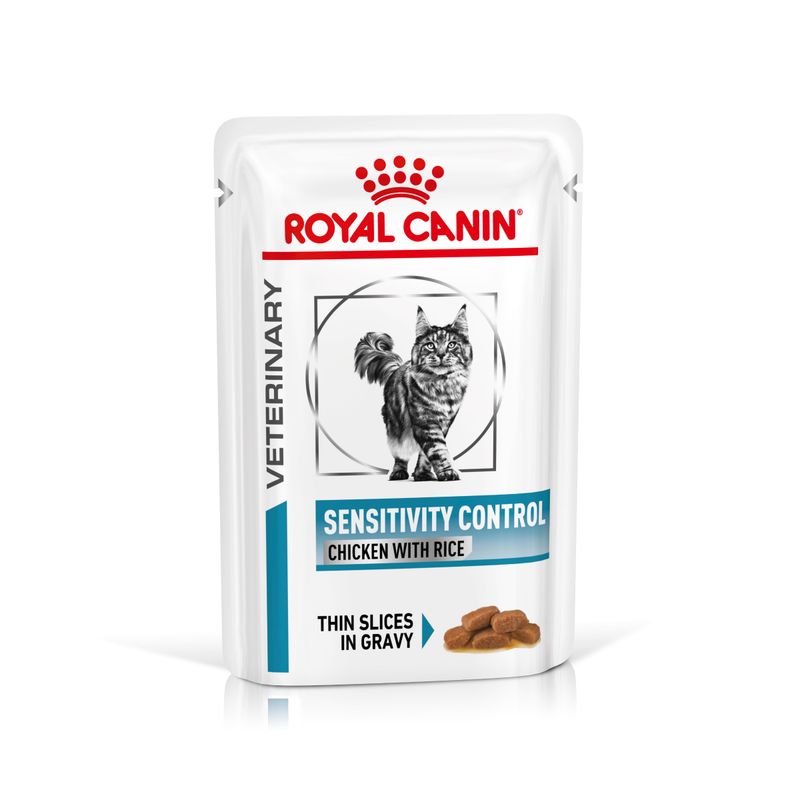 Royal Canin Sensitivity Control Huhn mit Reis Feine Stückchen in Soße Frischebeutel für Katzen