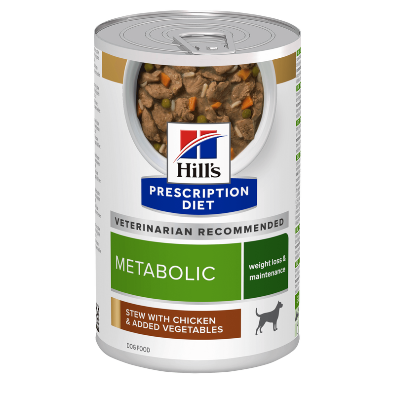 Hills Prescription Diet Canine Metabolic Ragout mit Huhn in Dosen für Hunde