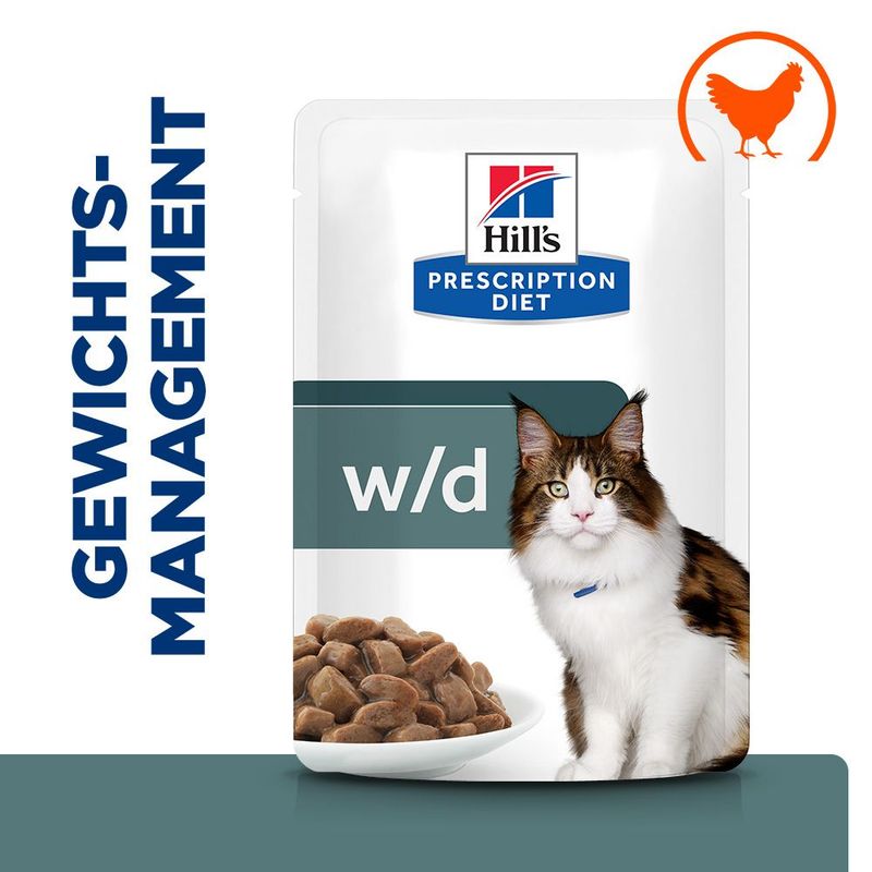 Hills Feline w/d Multi-Benefit Huhn Frischebeutel für Katzen
