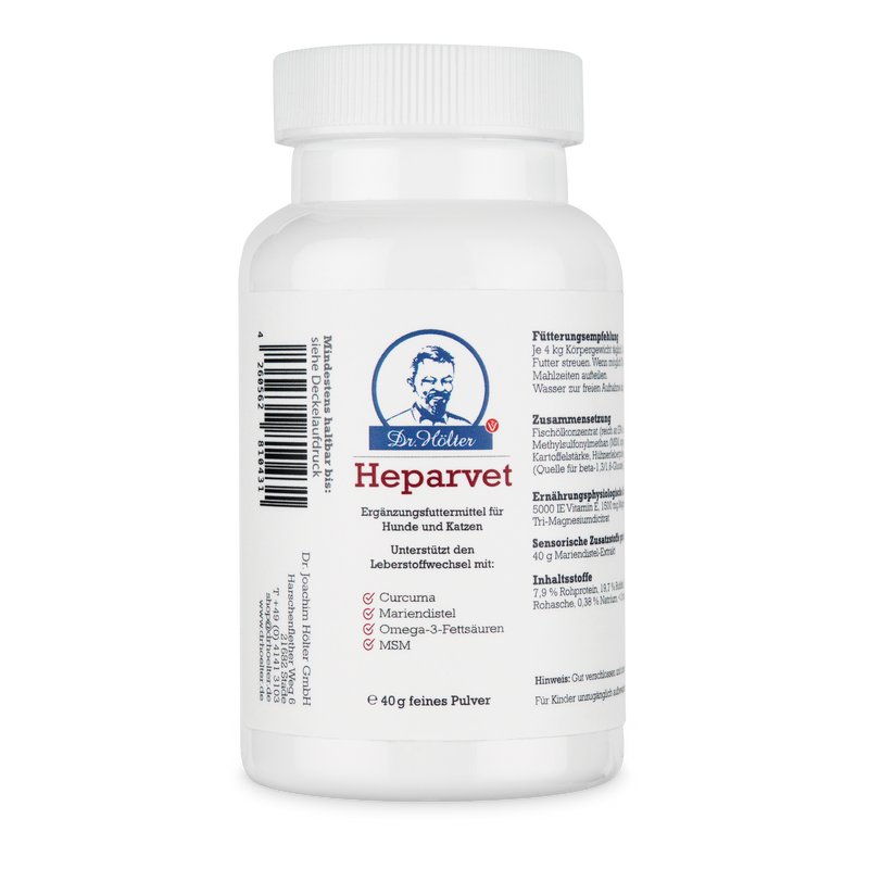 Dr. Hölter Heparvet zur Unterstützung der Leber von Hunden