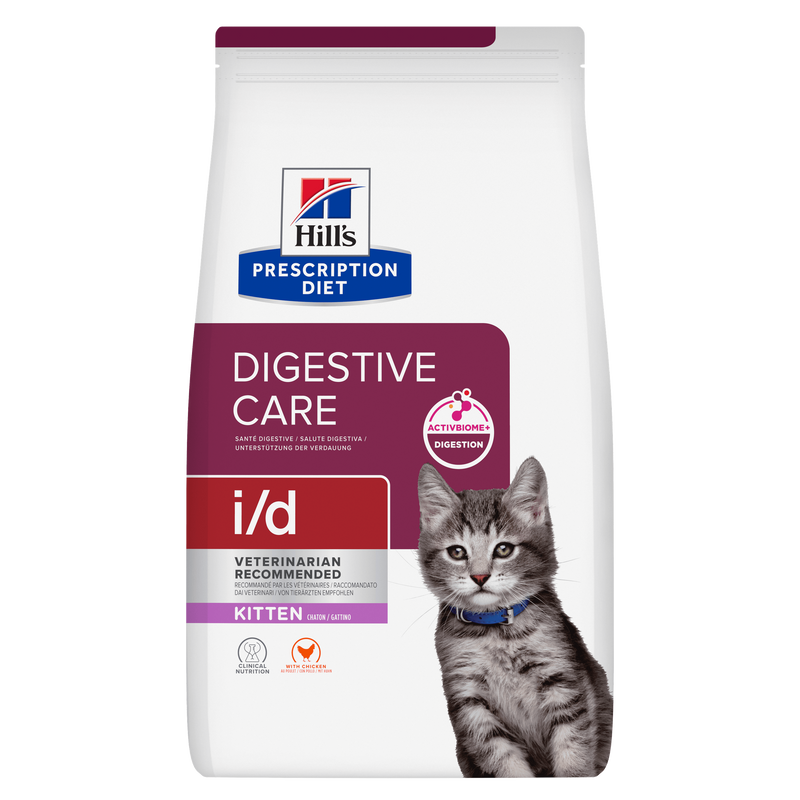 Hills Prescription Diet i/d Digestive Care Trockenfutter für Kätzchen mit Huhn