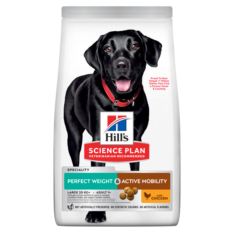 Hills Science Plan Canine Perfect Weight + Active Mobility Adult Large Breed Trockenfutter