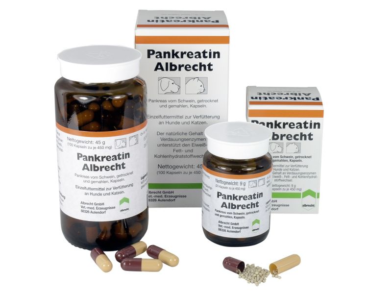 Albrecht Pankreatin Kapseln für Hund und Katze