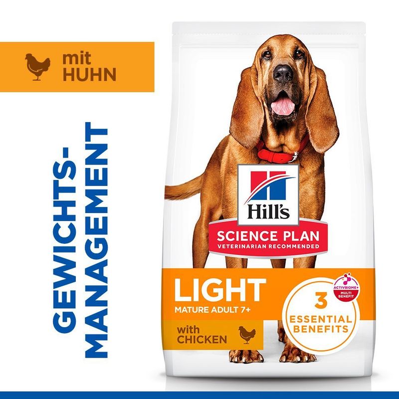 Hills Science Plan Canine Light Mature Adult 7+ Medium mit Huhn Trockenfutter