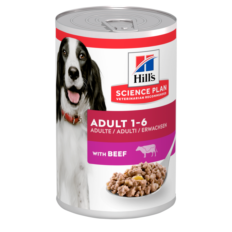 Hills Science Plan Canine Adult Rind Dosenfutter für Hunde