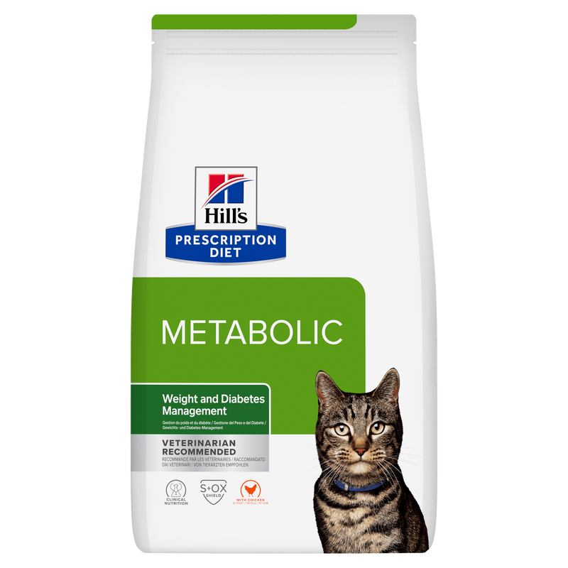 Hills Feline Metabolic Trockenfutter mit Huhn für Katzen