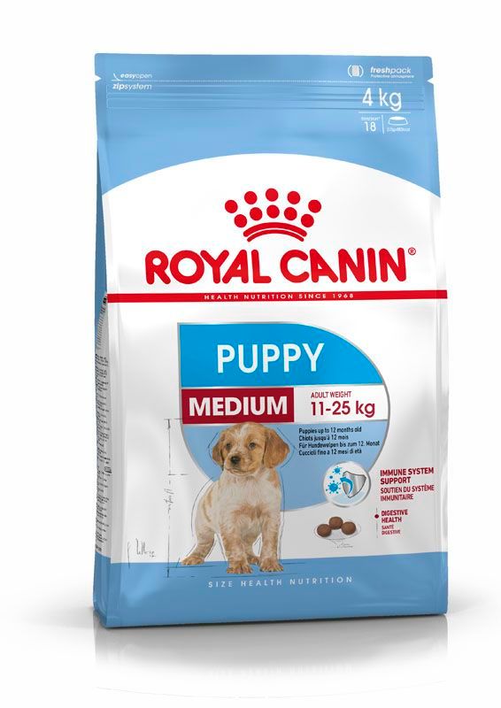 Royal Canin Medium Puppy Trockenfutter für Welpen mittelgroßer Hunderassen